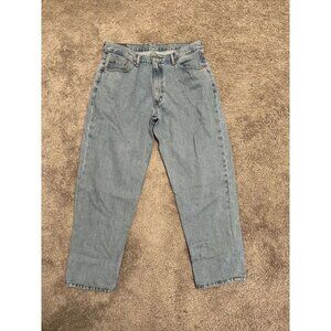 Levis 550 Jeans Men 36X32 Blue Light Wash Relaxed Fit Straight Leg Denim Pockets